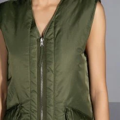 FLIP THE SCRIPT REVERSIBLE NYLON COMBAT VEST -helmut shop flip the script reversible nylon combat vest olive 11 11