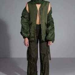 FLIP THE SCRIPT REVERSIBLE NYLON COMBAT VEST -helmut shop flip the script reversible nylon combat vest olive 3 3