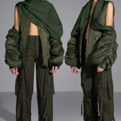 FLIP THE SCRIPT REVERSIBLE NYLON COMBAT VEST -helmut shop flip the script reversible nylon combat vest olive 4 4