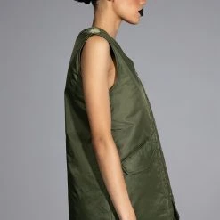 FLIP THE SCRIPT REVERSIBLE NYLON COMBAT VEST -helmut shop flip the script reversible nylon combat vest olive 9 9