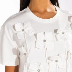 FLOWER POWER TSHIRT -helmut shop flower power tshirt white 6 6