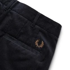 Fred Perry CROPPED CORD TROUSER -helmut shop fredperryCROPPEDCORDTROUSERNAVY30T4521 4