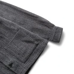 Fred Perry MIE HERRINGBONE OVERSHIRT -helmut shop fredperryMIEHERRINGBONEOVERSHIRTBLACKSM4871 3