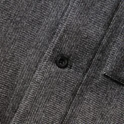 Fred Perry MIE HERRINGBONE OVERSHIRT -helmut shop fredperryMIEHERRINGBONEOVERSHIRTBLACKSM4871 5