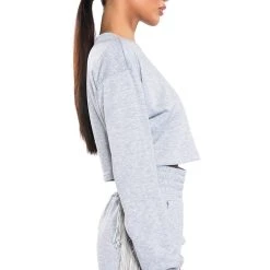 FRINGE ALL THE WAY SWEATSHIRT -helmut shop fringe all the way sweatshirt heather grey 6 6