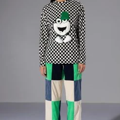 FUN TIMES CHECKERED TOP -helmut shop fun times checkered top white multi 3 3 c1