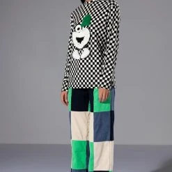 FUN TIMES CHECKERED TOP -helmut shop fun times checkered top white multi 4 4 c1