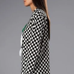 FUN TIMES CHECKERED TOP -helmut shop fun times checkered top white multi 5 5 c1