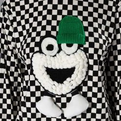 FUN TIMES CHECKERED TOP -helmut shop fun times checkered top white multi 7 7 c1