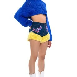 FUN WITH ME DENIM SHORTS -helmut shop fun with me denim shorts blue multi 5 5