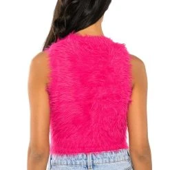 FUZZY MOOD SLEEVELESS TOP -helmut shop fuzzy mood sleeveless top fuchsia 5 5
