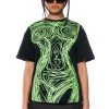 GESTURE DRAWING GRAPHIC TSHIRT -helmut shop gesture drawing graphic tshirt black multi 1 1