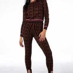 GET IN LINE SWEATER LEGGING -helmut shop get in line sweater legging black multi 2 2
