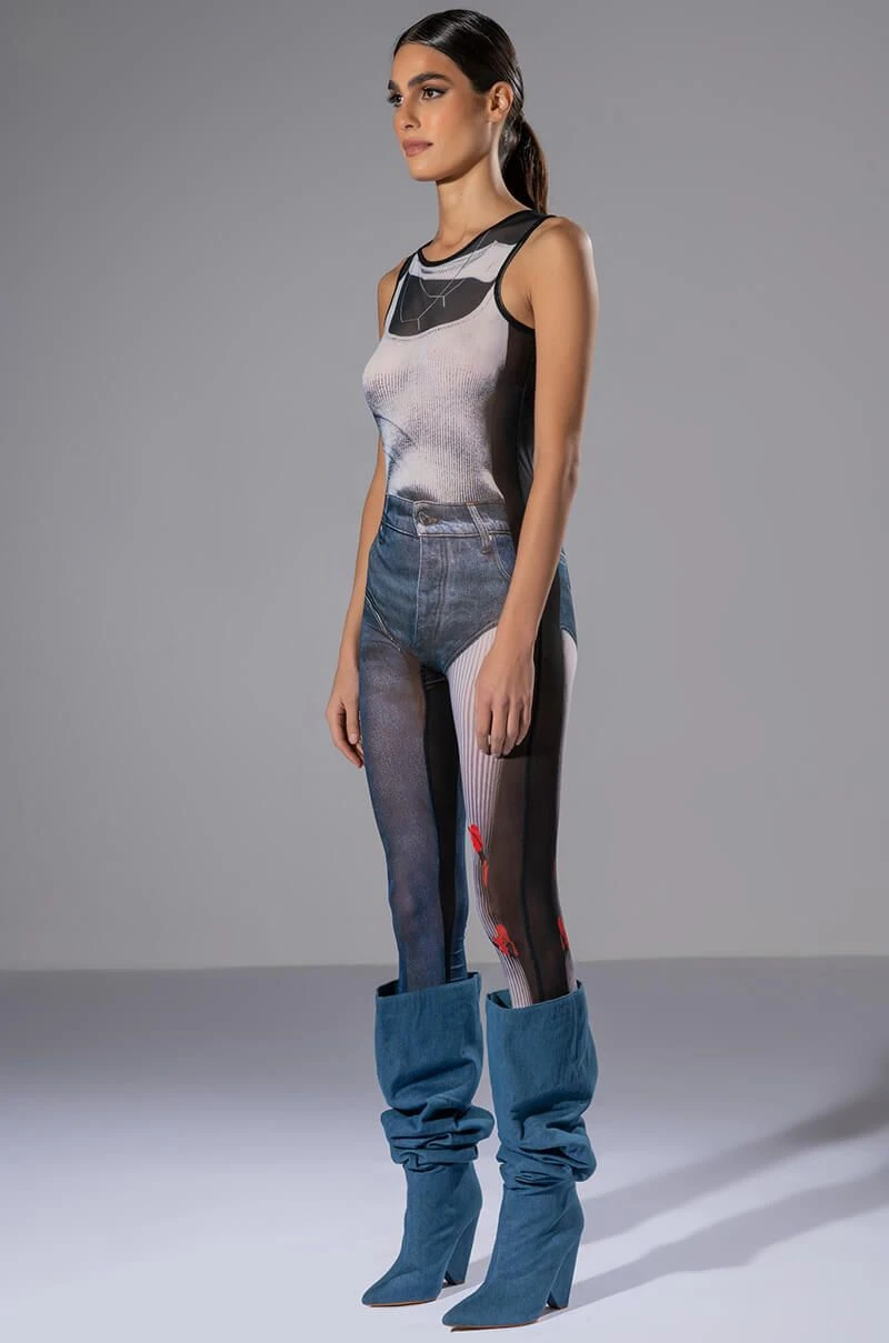 GHOSTING YOU SLEEVELESS CATSUIT 4 GHOSTING YOU SLEEVELESS CATSUIT - Image 2