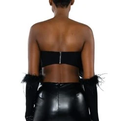 GIFT FOR YOU TUBE TOP AND GLOVES SET -helmut shop gift for you tube top and gloves set black 10 10