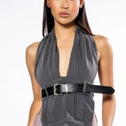 GIOVANNA MULTI WEAR TOP -helmut shop giovanna multi wear top charcoal grey 1 1 c1