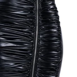 GIULIA FAUX LEATHER ZIPPER DETAIL MAXI SKIRT -helmut shop giulia faux leather zipper detail maxi skirt black 11 11