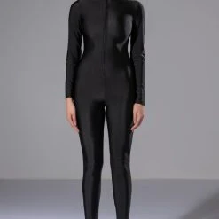 GIVE YOU A CHANCE ZIP UP CATSUIT -helmut shop give you a chance zip up catsuit black 3 3