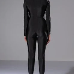 GIVE YOU A CHANCE ZIP UP CATSUIT -helmut shop give you a chance zip up catsuit black 5 5