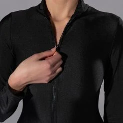 GIVE YOU A CHANCE ZIP UP CATSUIT -helmut shop give you a chance zip up catsuit black 6 6