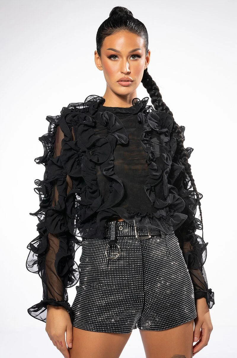 GLAM FOR DAYS RHINESTONE SHORTS 5 GLAM FOR DAYS RHINESTONE SHORTS - Image 3