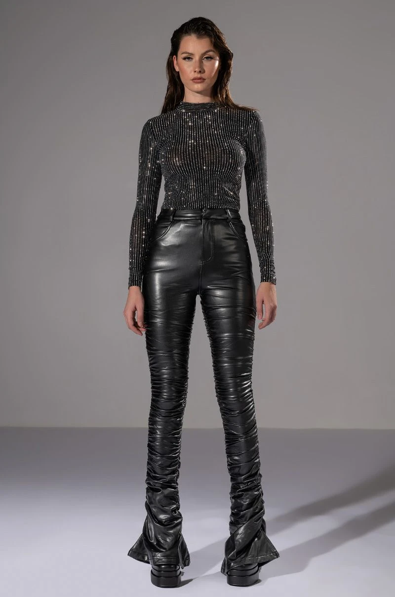 GLITZ LONG SLEEVE MESH TOP 5 GLITZ LONG SLEEVE MESH TOP - Image 3