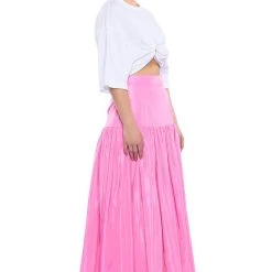 GO TO TOWN MAXI SKIRT -helmut shop go to town maxi skirt pink 4 4 c1