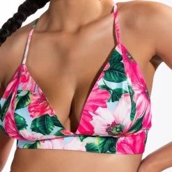 GOOD TO ME FLORAL BRALETTE -helmut shop good to me floral bralette pink 2 2
