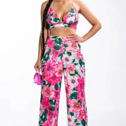 GOOD TO ME FLORAL BRALETTE -helmut shop good to me floral bralette pink 3 3