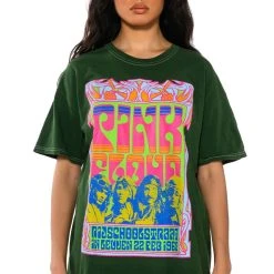 GREEN PINK FLOYD PIGMENT DYED TSHIRT