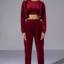 GRETCHEN CROPPED TANK TOP -helmut shop gretchen cropped tank top dark red 4 4