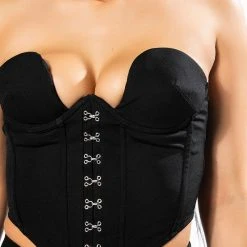 GRETEL STRAPLESS CORSET IN BLACK -helmut shop gretel strapless corset in black black 9 9