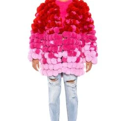 GUMBALL POM POM SWEATER -helmut shop gumball pom pom sweater purple multi 3 3