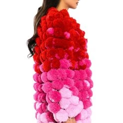 GUMBALL POM POM SWEATER -helmut shop gumball pom pom sweater purple multi 5 5