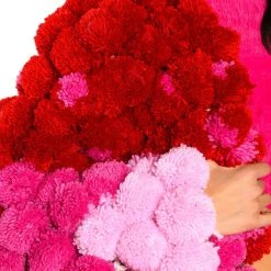 GUMBALL POM POM SWEATER -helmut shop gumball pom pom sweater purple multi 7 7