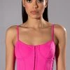 HANSEL FRONT HOOK AND EYE CORSET -helmut shop hansel front hook and eye corset pink 1 1