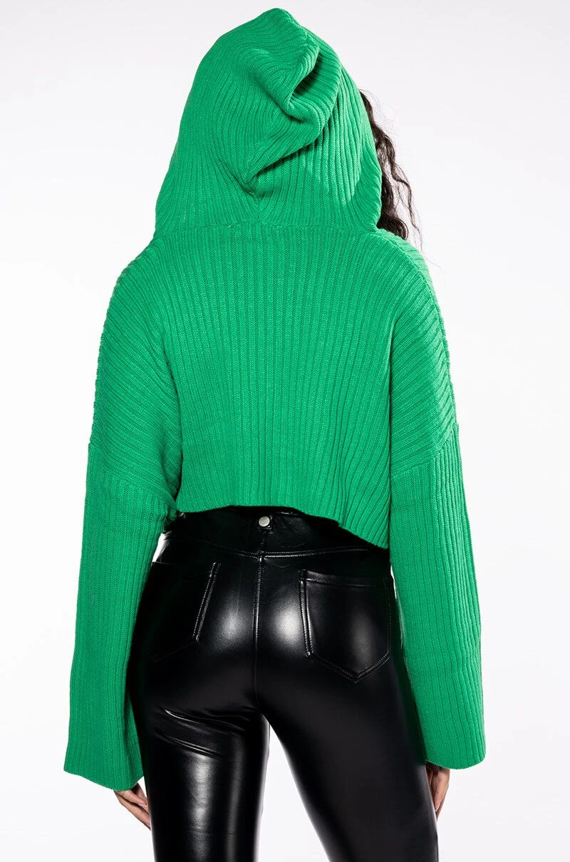 HAPPY GO LUCKY HOODED CROPPED SWEATER 9 HAPPY GO LUCKY HOODED CROPPED SWEATER - Image 7