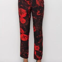 HARD TO HANDLE FLORAL TROUSERS 11 HARD TO HANDLE FLORAL TROUSERS -helmut shop hard to handle floral trousers red 3 3