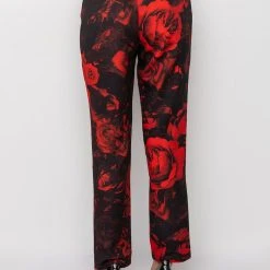 HARD TO HANDLE FLORAL TROUSERS 13 HARD TO HANDLE FLORAL TROUSERS -helmut shop hard to handle floral trousers red 5 5