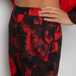 HARD TO HANDLE FLORAL TROUSERS 14 HARD TO HANDLE FLORAL TROUSERS -helmut shop hard to handle floral trousers red 6 6