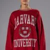 HARVARD OVERSIZED SWEATSHIRT -helmut shop harvard oversized sweatshirt red 1 1