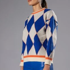 HATE THE GAME OVERSIZED SWEATER -helmut shop hate the game oversized sweater navy multi 2 2