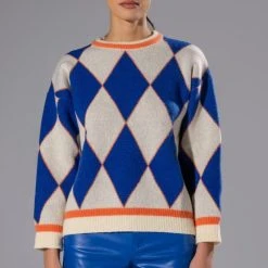 HATE THE GAME OVERSIZED SWEATER -helmut shop hate the game oversized sweater navy multi 5 5