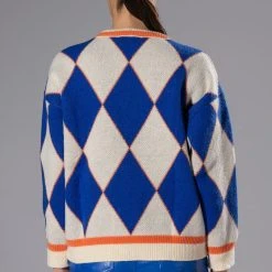 HATE THE GAME OVERSIZED SWEATER -helmut shop hate the game oversized sweater navy multi 7 7