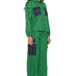 HATTIE CONTRAST BUTTON DOWN BLOUSE -helmut shop hattie contrast button down blouse multi 4 4