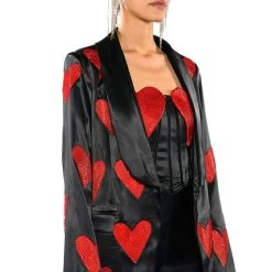 HEART ON FOR YOU CORSET TOP -helmut shop heart on for you corset top black multi 4 4