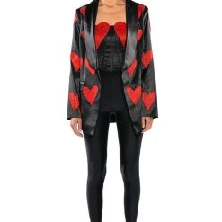 HEART ON FOR YOU CORSET TOP -helmut shop heart on for you corset top black multi 6 6