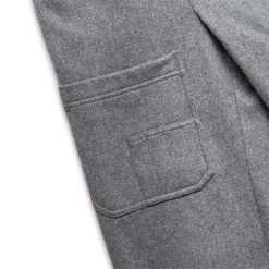 Helmut Lang FLANNEL CARGO PANTS -helmut shop helmutlangFLANNELPANT.MELWOOLGREYMELANGE Q91SM07HM201 4