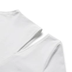 Helmut Lang SLASH MODAL T-SHIRT -helmut shop helmutlangSLASHT.MACROMODALOPTICWHITE CJ7XSM06HW514 3