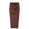 Helmut Lang TWIST SNAP SKIRT 2 Helmut Lang TWIST SNAP SKIRT -helmut shop helmutlangTWISTSNAPSKIRT.CRECHOCOLATE QB7XSM07HW301 1